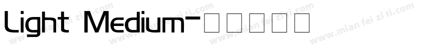 Light Medium字体转换